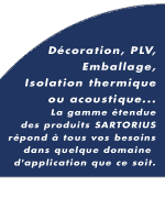 Sartorius : décoration, PLV, emballage, isolation thermique